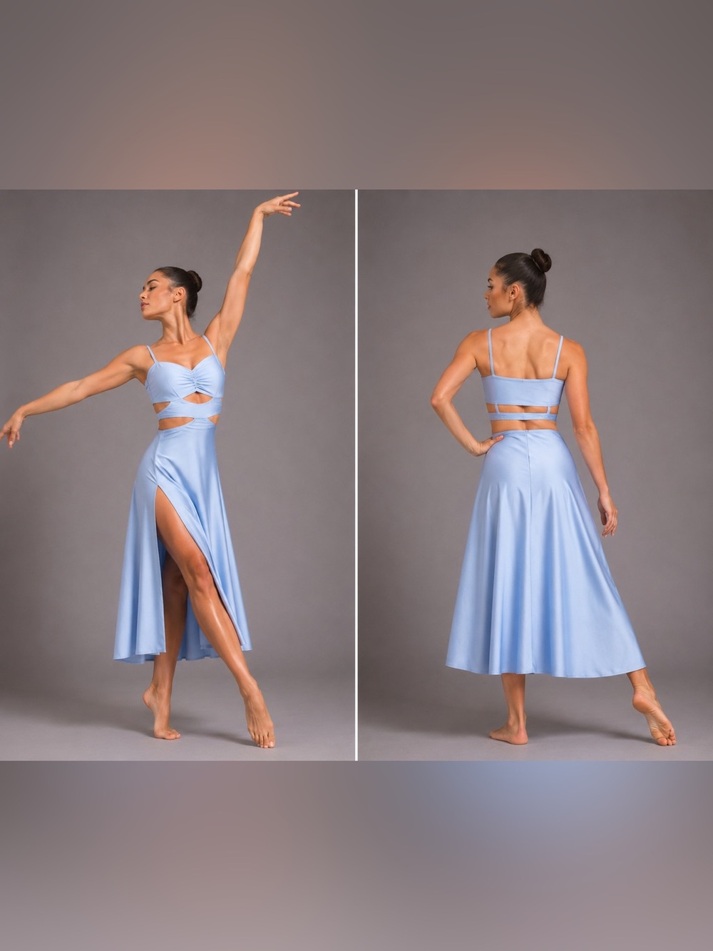 Kelle dance solo lyrical costume light blue CLOSER TO FINE 8434 XLA-Extra adult